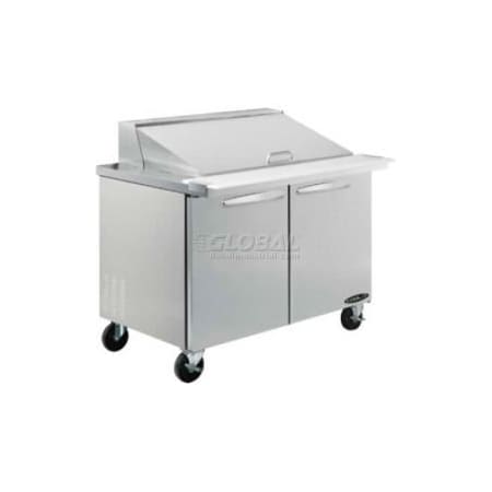 Mvp Group Corporation Kool-It Salad Table 48" 2 Door - Megatop KSTM-48-2